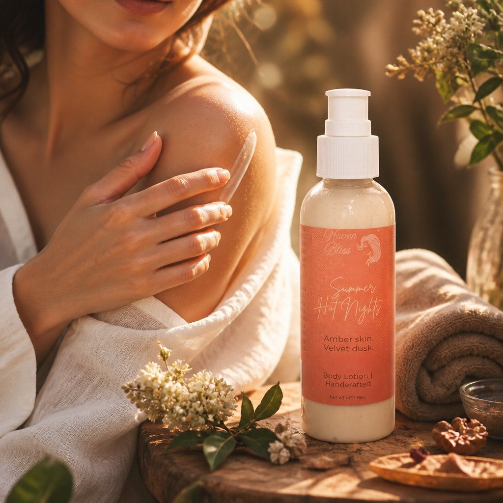 Hydrating Body Lotion with Green Tea Summer Hot Nights - 4oz