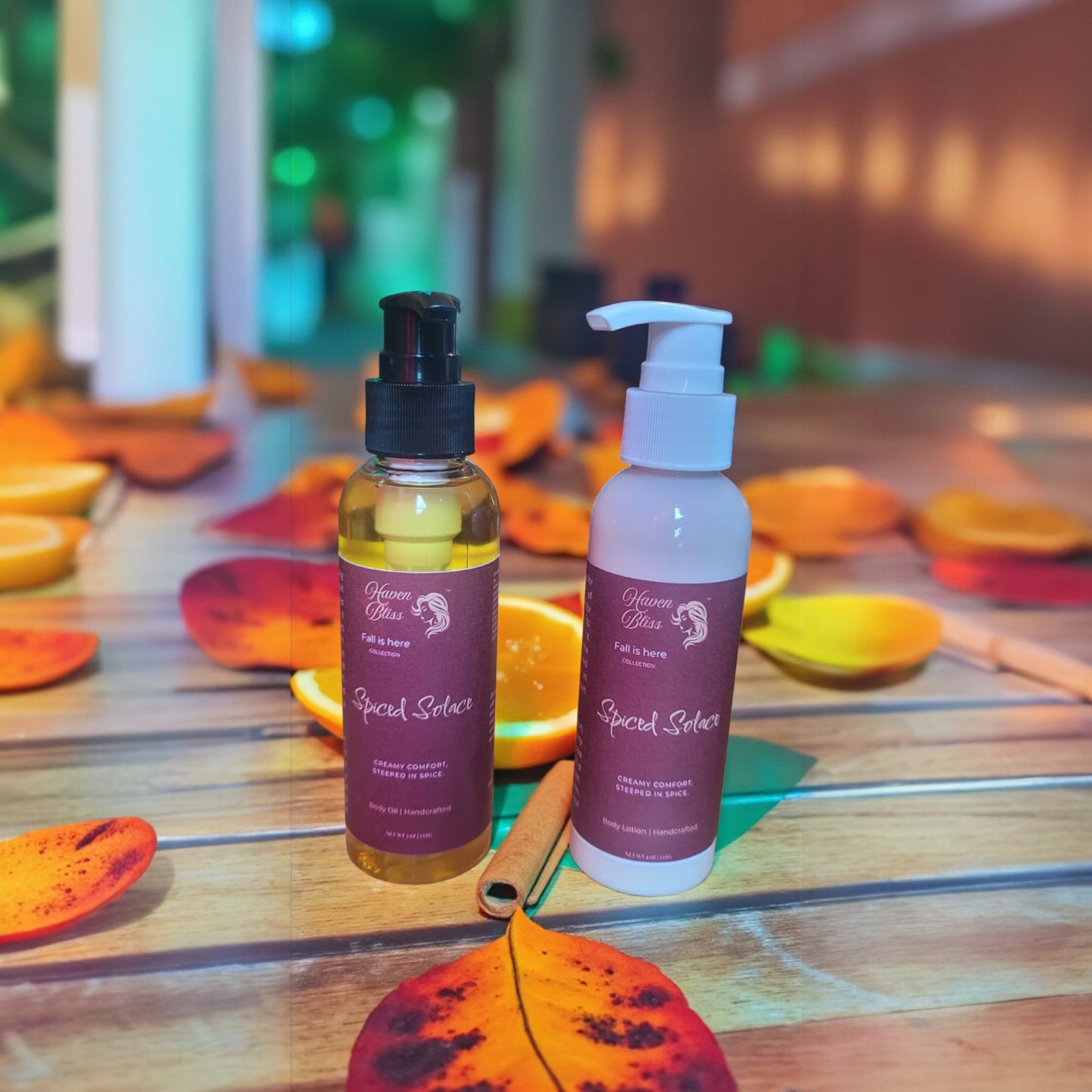 Fall Hydrating Body Lotion - Spiced Solace | Shea, Apricot & Squalane - 4oz.