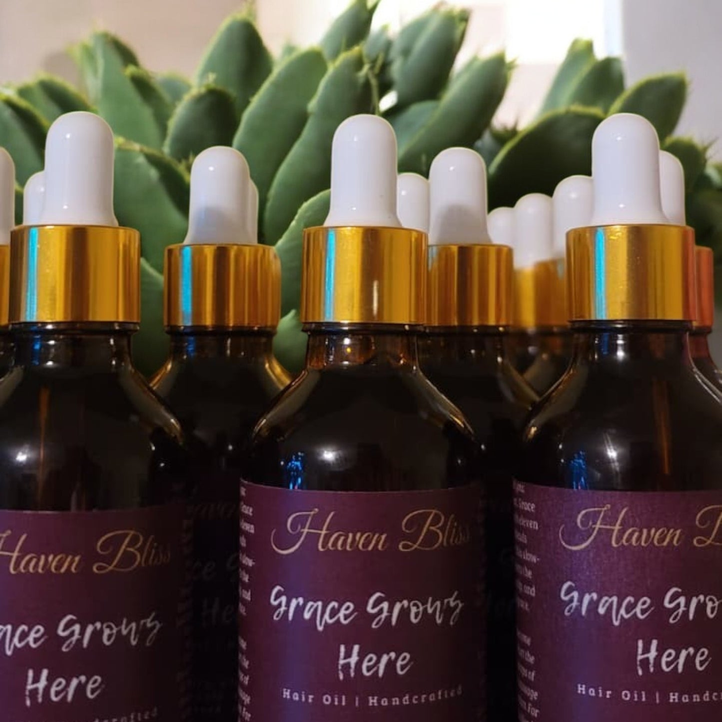🌿 Grace Grows Here | Botanical Hair Oil