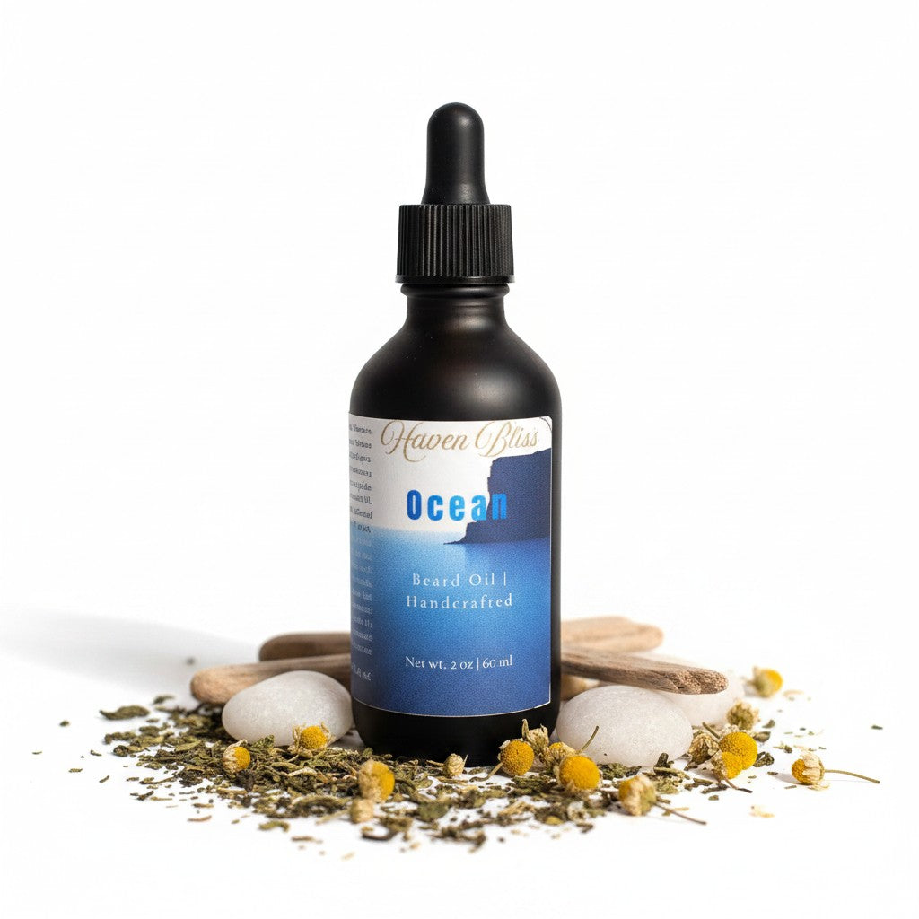 Ocean Beard Oil | Fresh & Crisp Sensitive Skin Formula – 2 oz