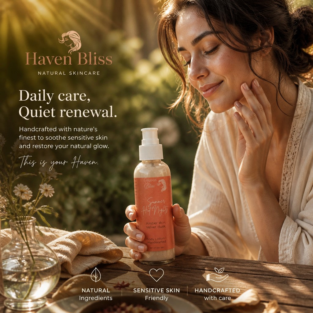 Hydrating Body Lotion with Green Tea Summer Hot Nights - 4oz