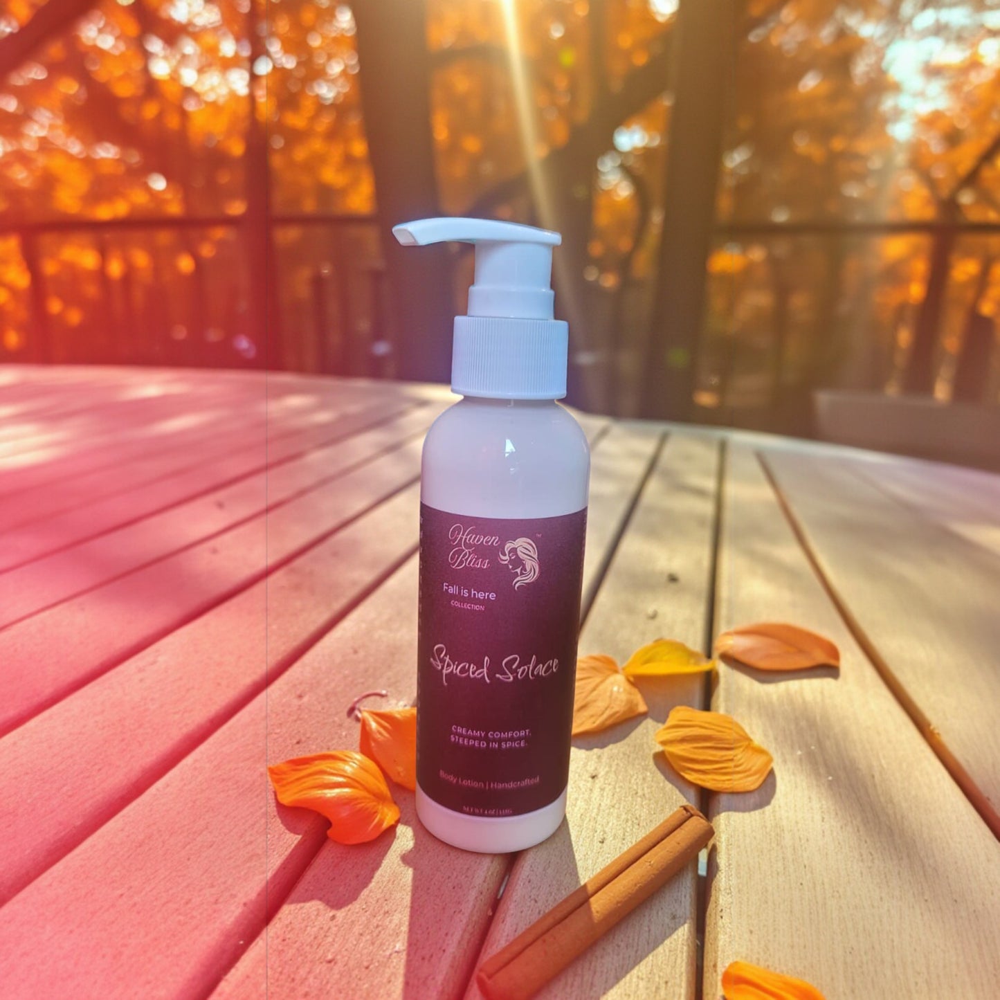 Fall Hydrating Body Lotion - Spiced Solace | Shea, Apricot & Squalane - 4oz.