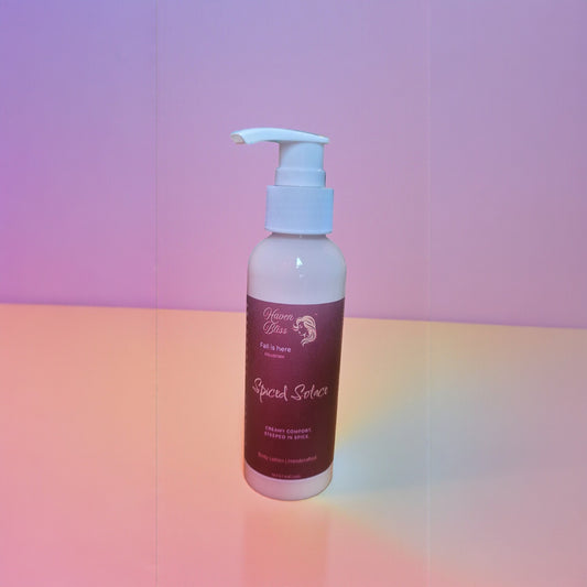 Fall Hydrating Body Lotion - Spiced Solace | Shea, Apricot & Squalane - 4oz.